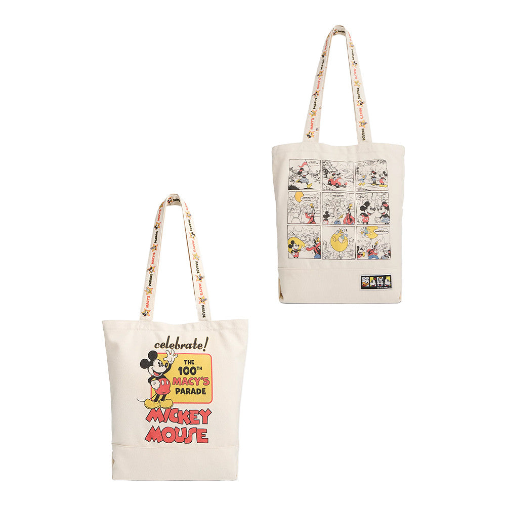 Disney x Macy's Merch Celebrate The 100th Parade Mickey Mouse Tote Bag Gift Idea For Sister - Foxy23shop