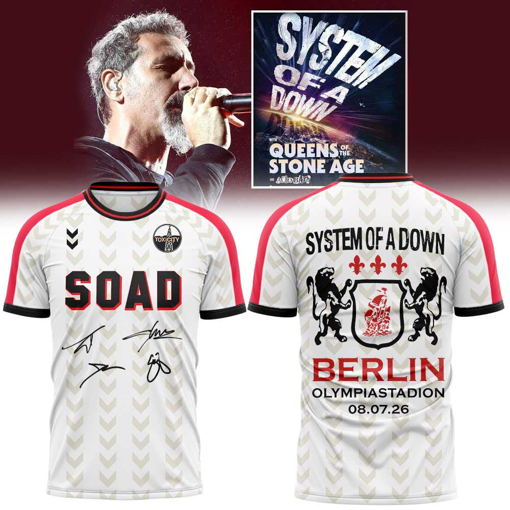 System Of A Down Merch European Tour 2026 Signature T-Shirt Presents For Metalheads - Foxy23shop