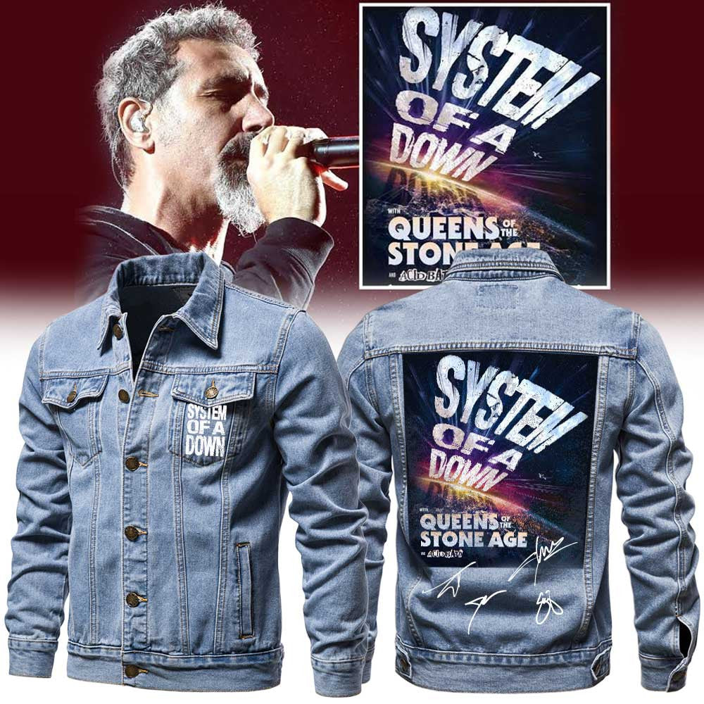 System Of A Down Merch European Tour 2026 Jacket Best Gifts For Metalheads - Foxy23shop
