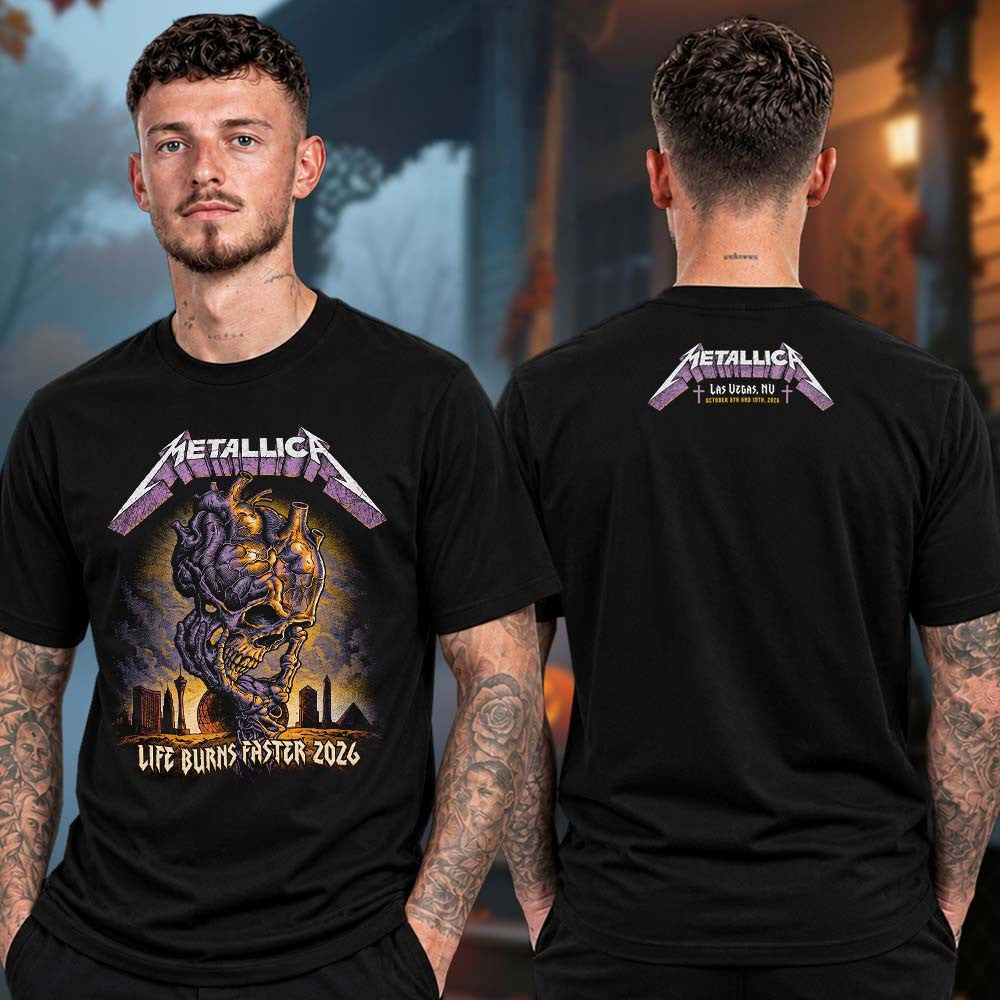 Metallica Las Vegas 2026 Sphere Week 2 Concert T-Shirt Metallica Clothing Music Lover Gifts - Foxy23shop