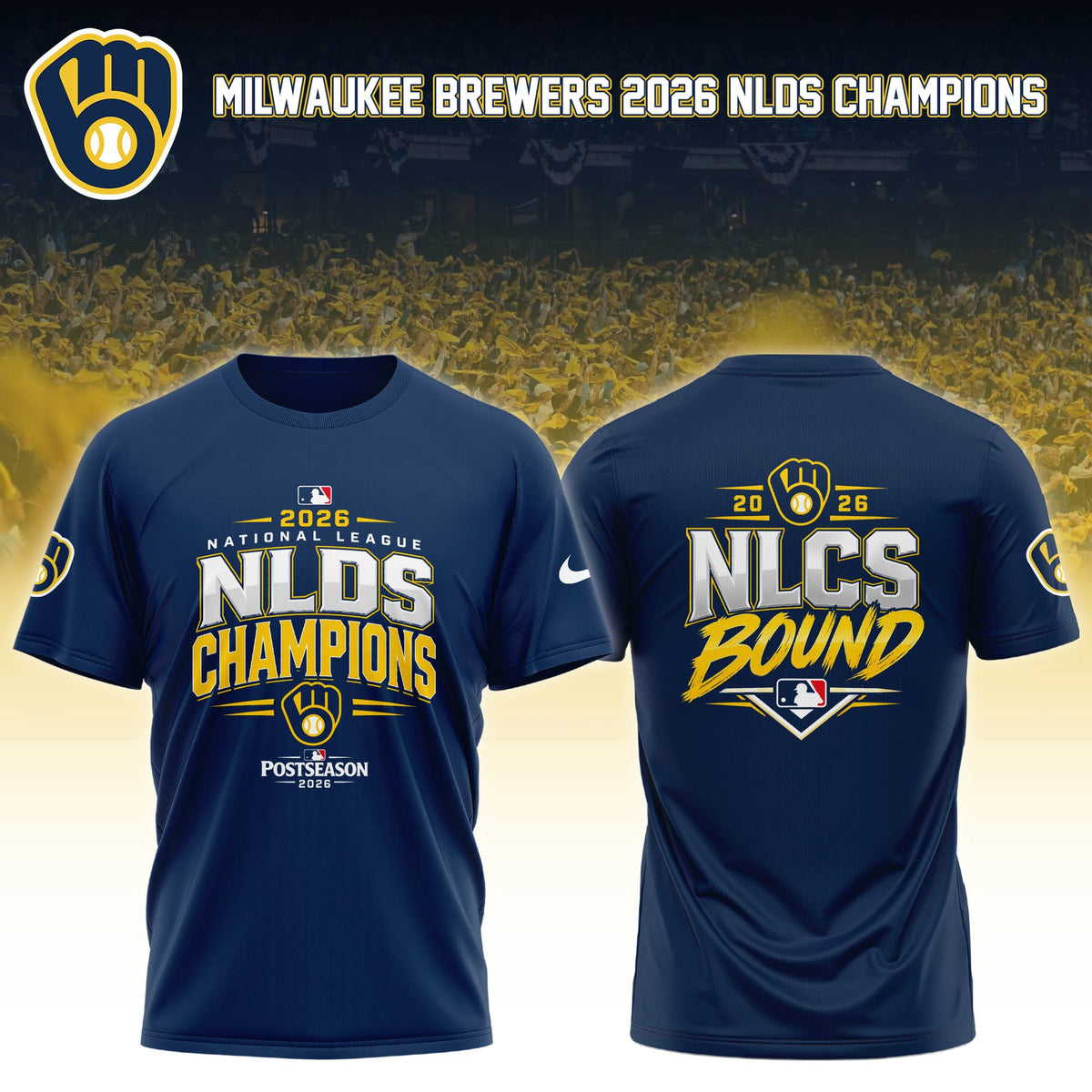 Milwaukee Brewers 2026 NLDS Champions T-Shirt Presents For Brew Crew - Foxy23shop