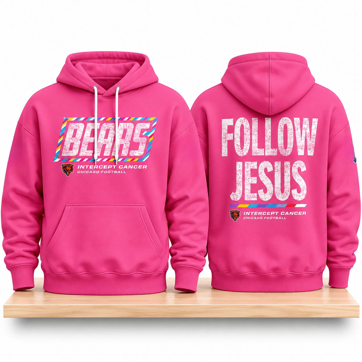 Chicago Bears Crucial Catch Follow Jesus 2026 Hoodie Chicago Bears Apparel Gift For Fans - Foxy23shop