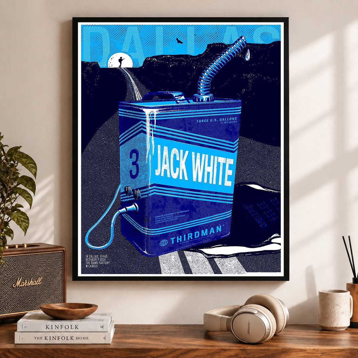 Jack White Dallas Texas 2026 Event Poster Jack White Merch Gift Ideas For Music Lovers - Foxy23shop