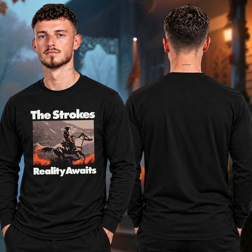 The Strokes Merch Reality Awaits Tour 2026 Collection Long Sleeve Shirt Gifts For Rock Fans - Foxy23shop