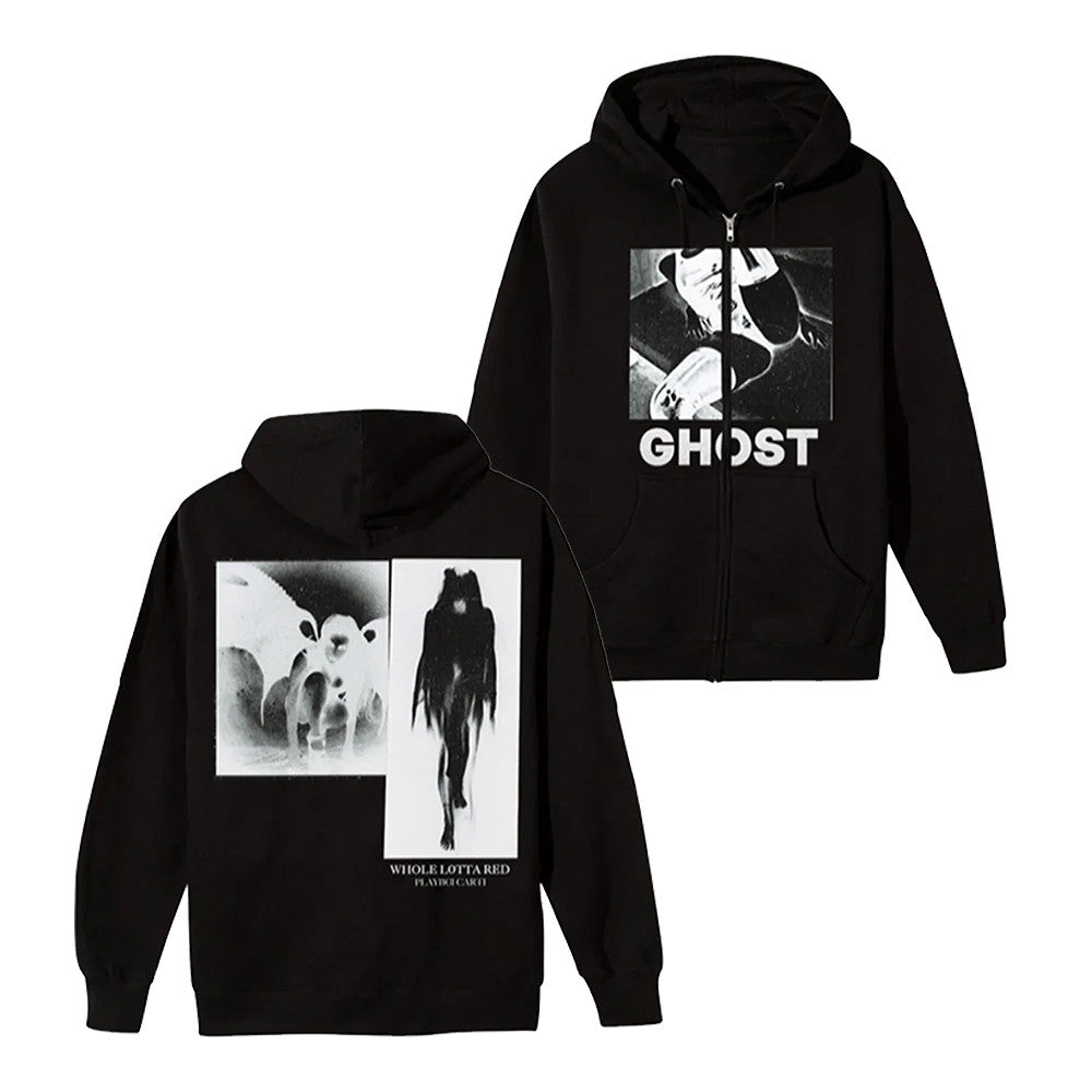 Ghost Zip Hoodie Interscope Merch Unique Gift For Pop Music Fans - Foxy23shop