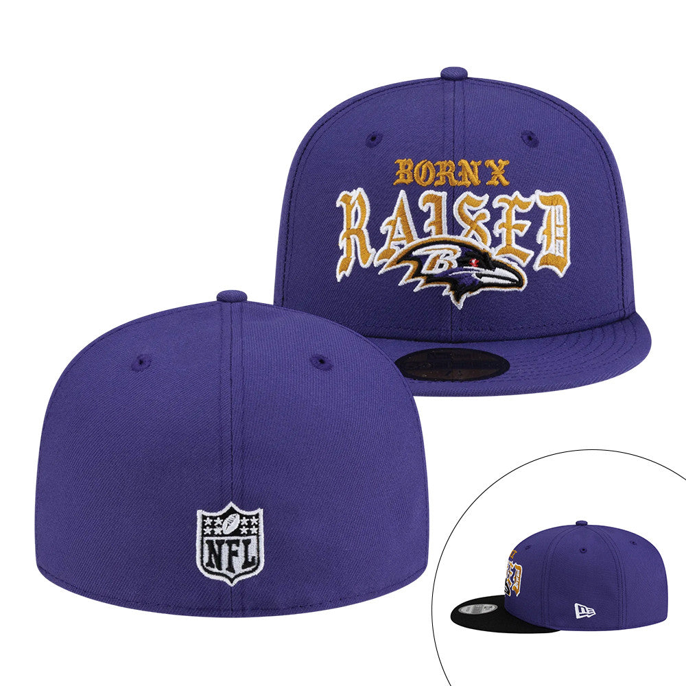 Ravens BXR Baltimore Snapback Hat Born X Raised Football Unique Gift For NFL Lovers - Foxy23shop