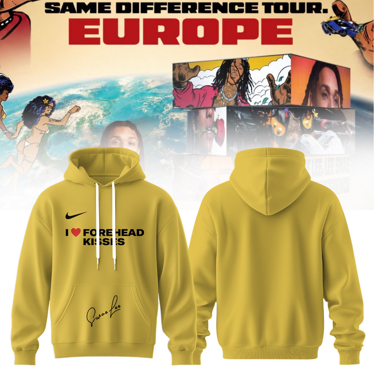 Swae Lee Merch Same Difference Tour Europe Hoodie Swae Lee Clothing Fan Gifts - Foxy23shop