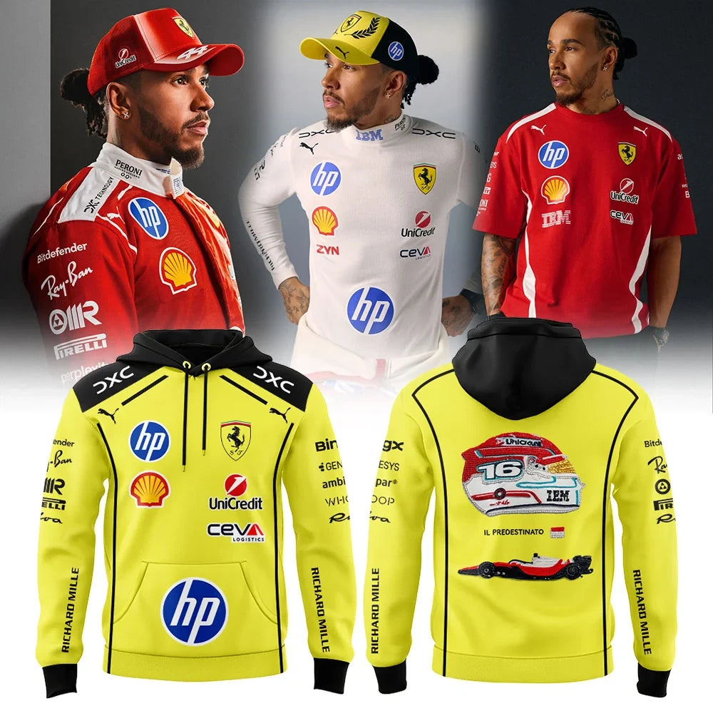 Lewis Hamilton Hoodie Scuderia Ferrari Clothing Unique Gift For Racing Enthusiasts - Foxy23shop