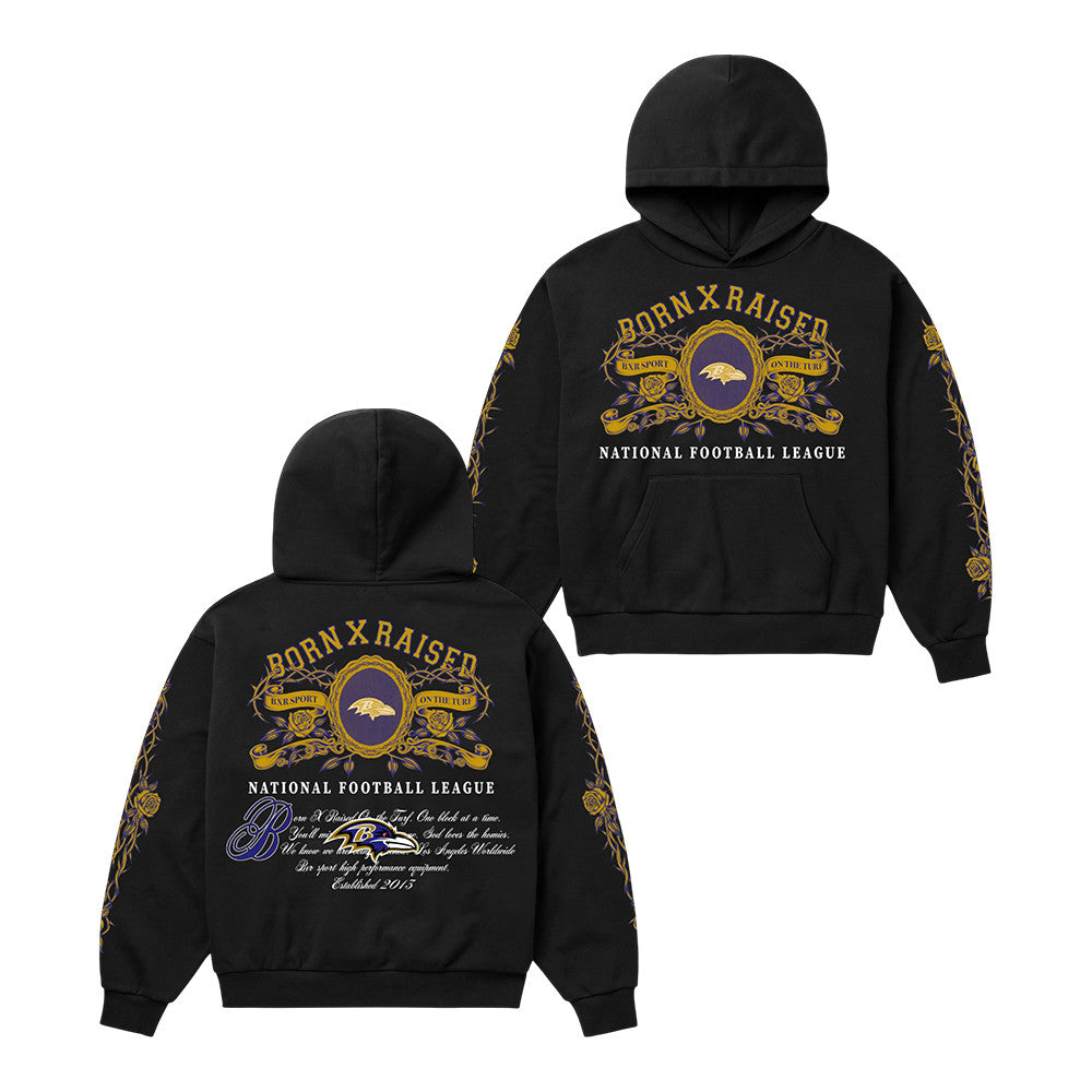 Ravens BXR Baltimore Hoodie Born X Raised Football Special Gift For NFL Lovers - Foxy23shop