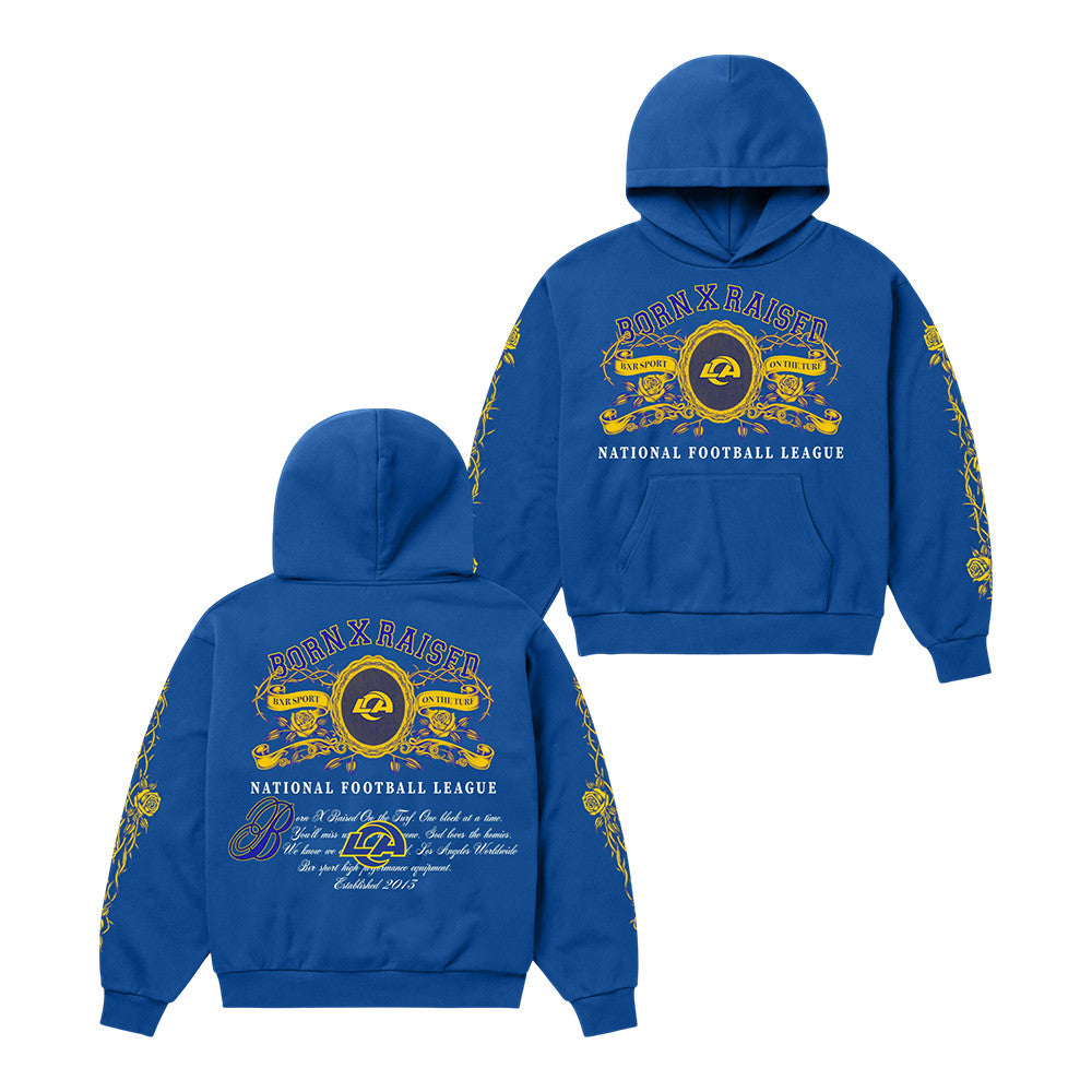 Rams BXR Los Angeles Hoodie Born X Raised NFL Unique Apparel Gift For Game Day Fans - Foxy23shop