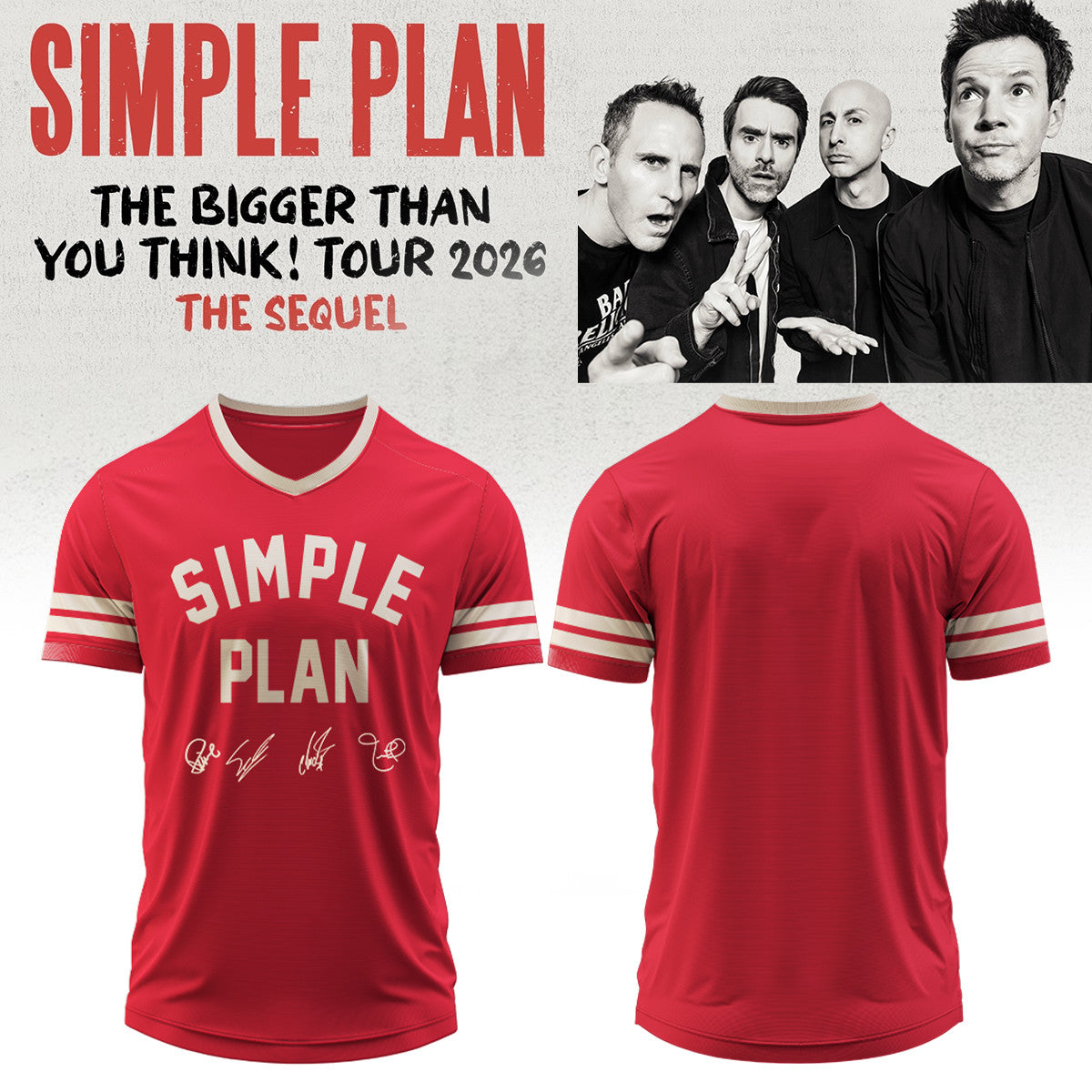 Simple Merch The Bigger Than You Think Tour 2026 U-Neck Shirt Gifts For Astronauts - Foxy23shop