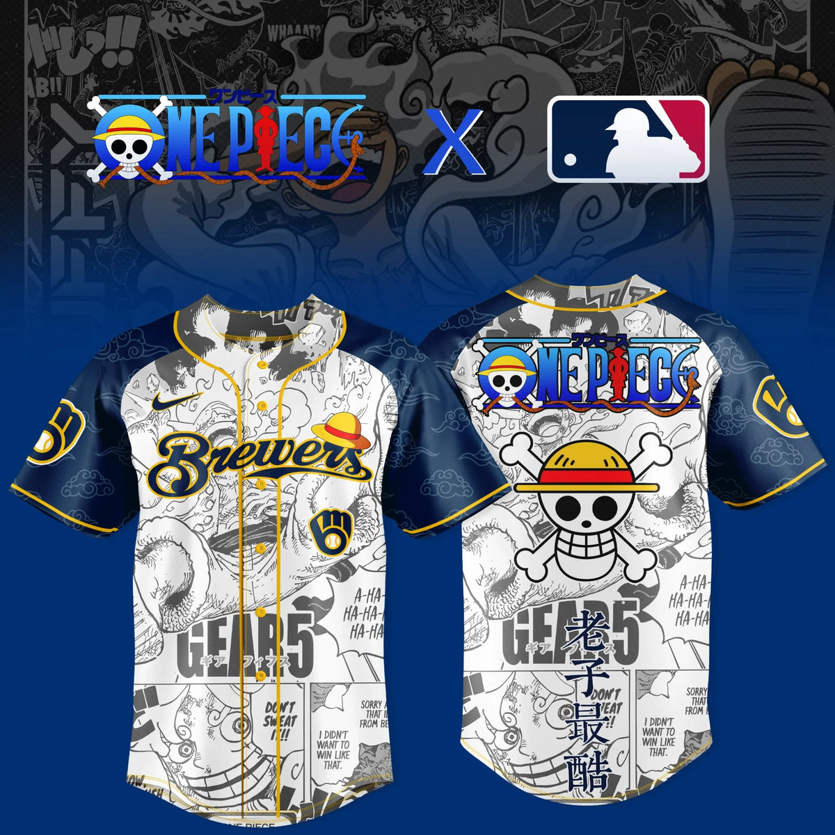 Milwaukee Brewers One Piece 2026 Jersey Milwaukee Brewers Gear Baseball Fan Gifts - Foxy23shop