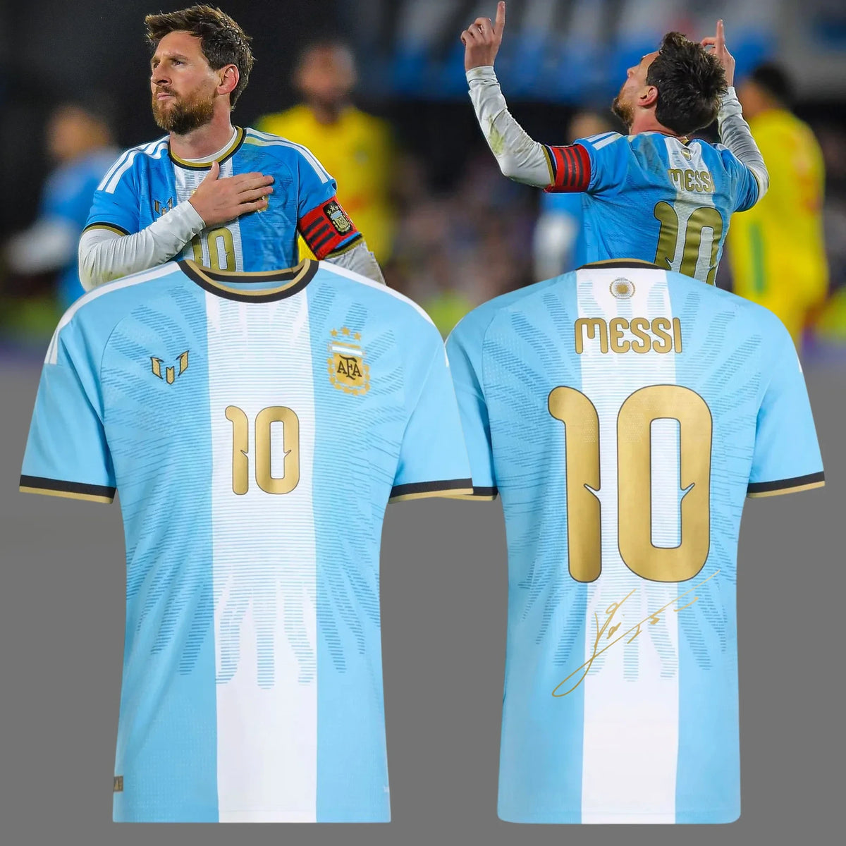 Argentina Lionel Messi Legacy 2026 Signature Jersey Lionel Messi Merch Soccer Lover Gifts - Foxy23shop