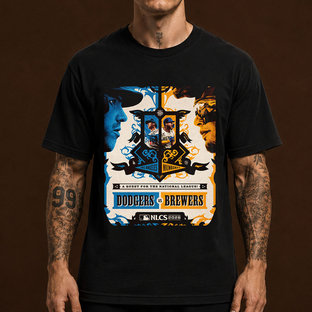 MLB Los Angeles Dodgers Vs Milwaukee Brewers A Quest For The National League 2026 Shirt Gift For Fans - Foxy23shop