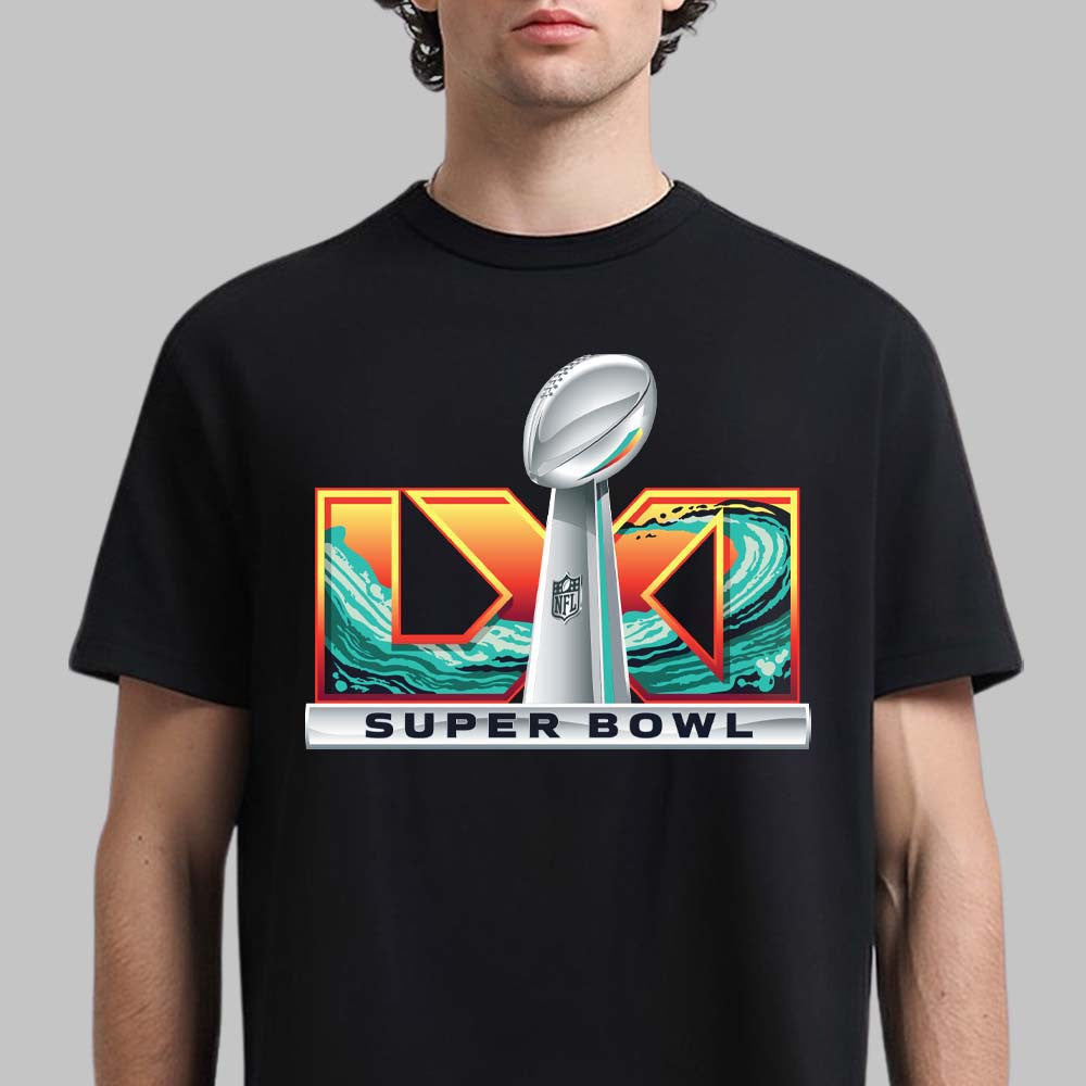 Super Bowl LXI 2027 Logo Los Angeles Sofi Stadium T-Shirt Super Bowl 2027 Merch Football Lover Gift - Foxy23shop