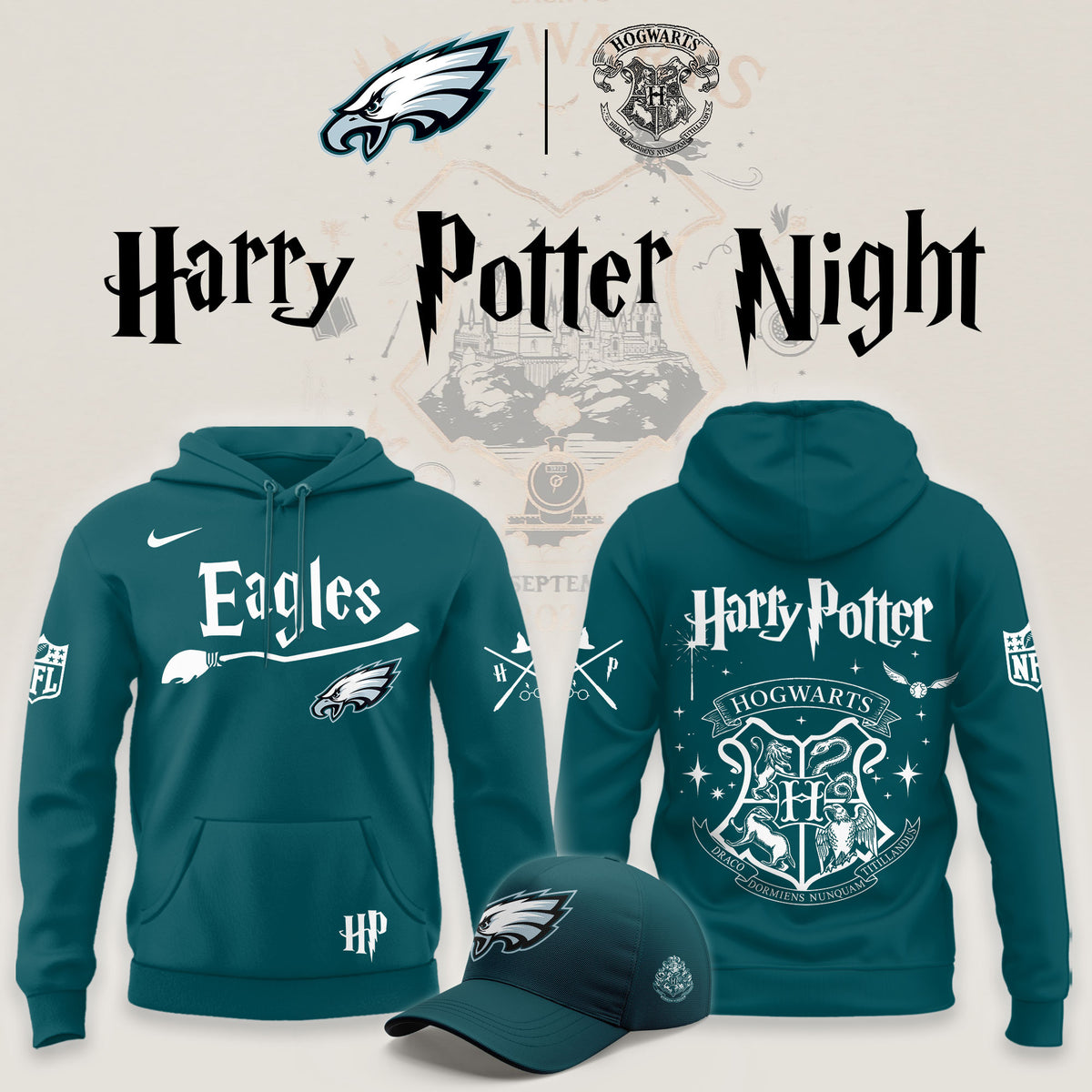 Philadelphia Eagles x Harry Potter Night 2026 Hoodie 2026 Eagles Apparel Fan Gifts - Foxy23shop
