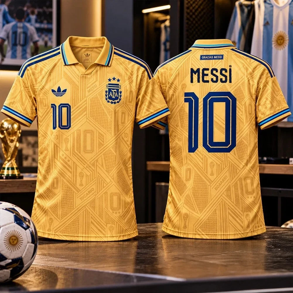 Argentina 10 Gracias Messi V-Neck Shirt Lionel Messi Merch Gift For Soccer Lovers - Foxy23shop
