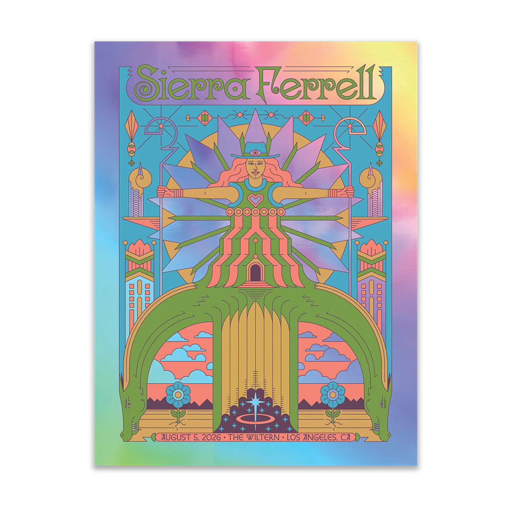 Sierra Ferrell Foil Event Los Angeles Ca Poster Sierra Ferrell Merch Gifts For Huge Fans - Foxy23shop
