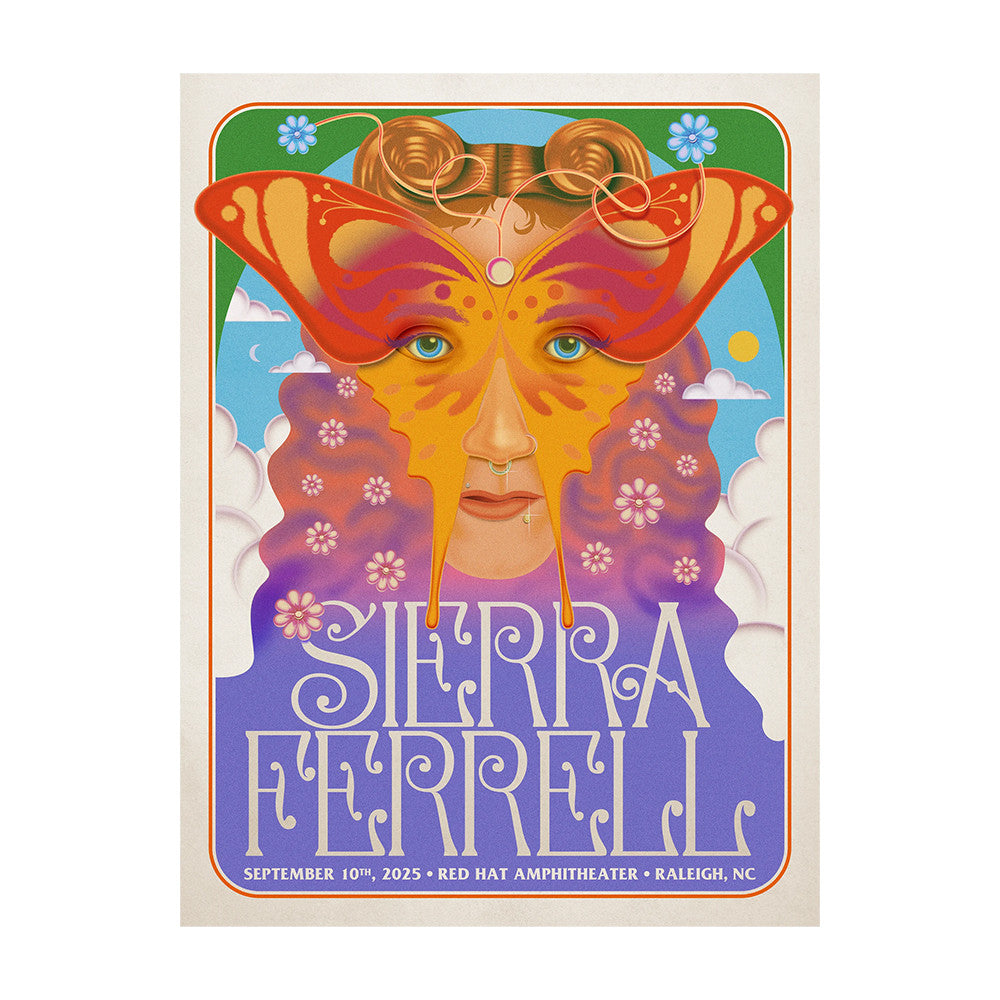 Sierra Ferrell Raleigh Event Poster Sierra Ferrell Merch Unique Gifts For Music Lovers - Foxy23shop