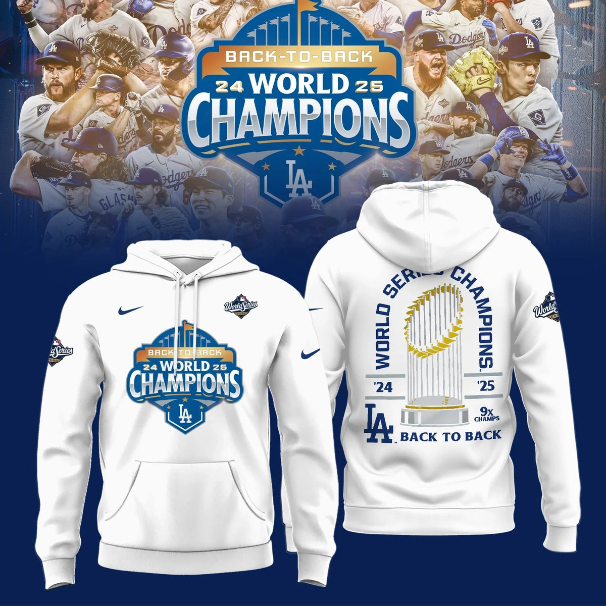 World Series Dodgers Champions Hoodie Dodgers Fan Apparel Special Gift For Sports Fans - Foxy23shop