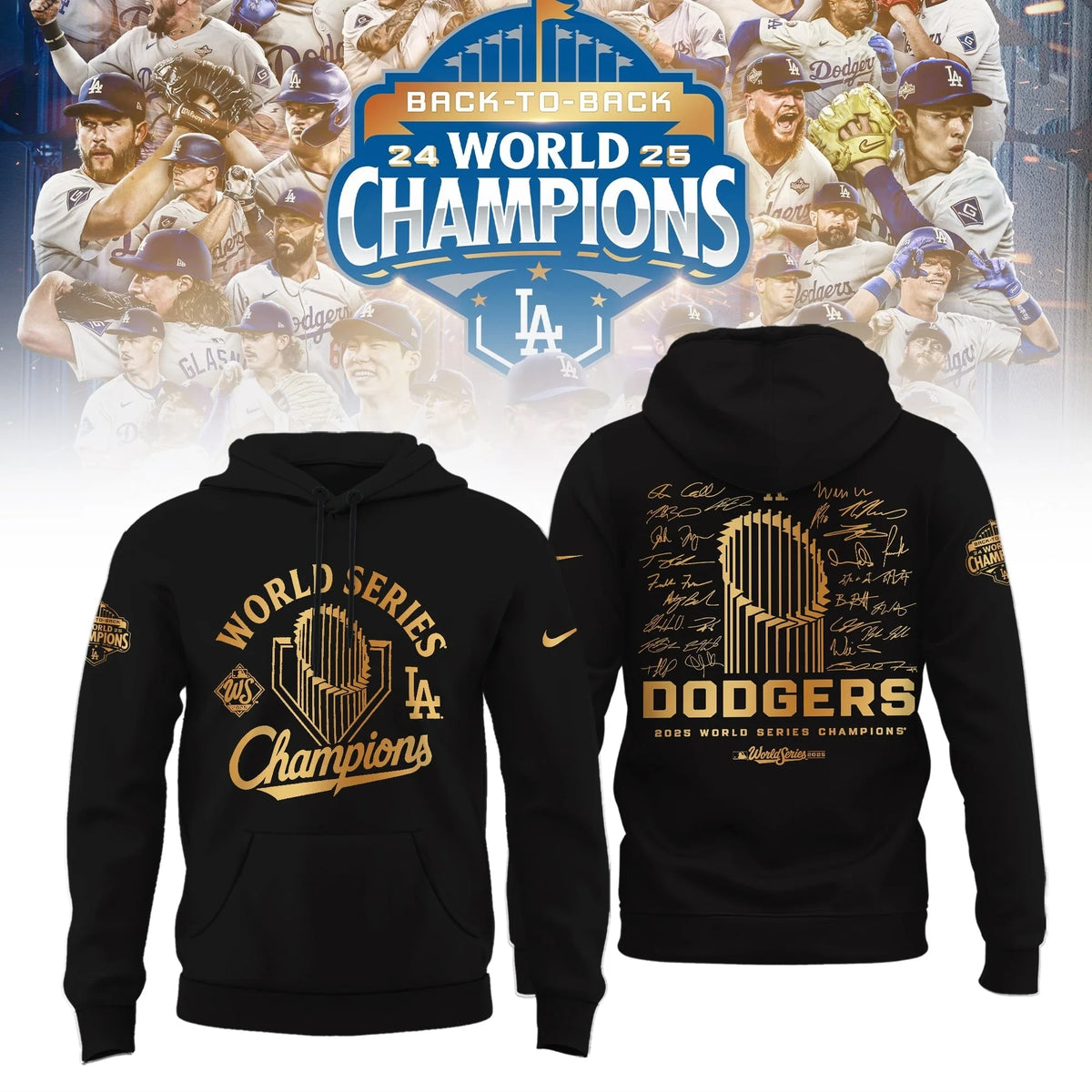 World Series Dodgers Champions Hoodie Dodgers Stadium Clothing Unique Gift For Lovers - Foxy23shop