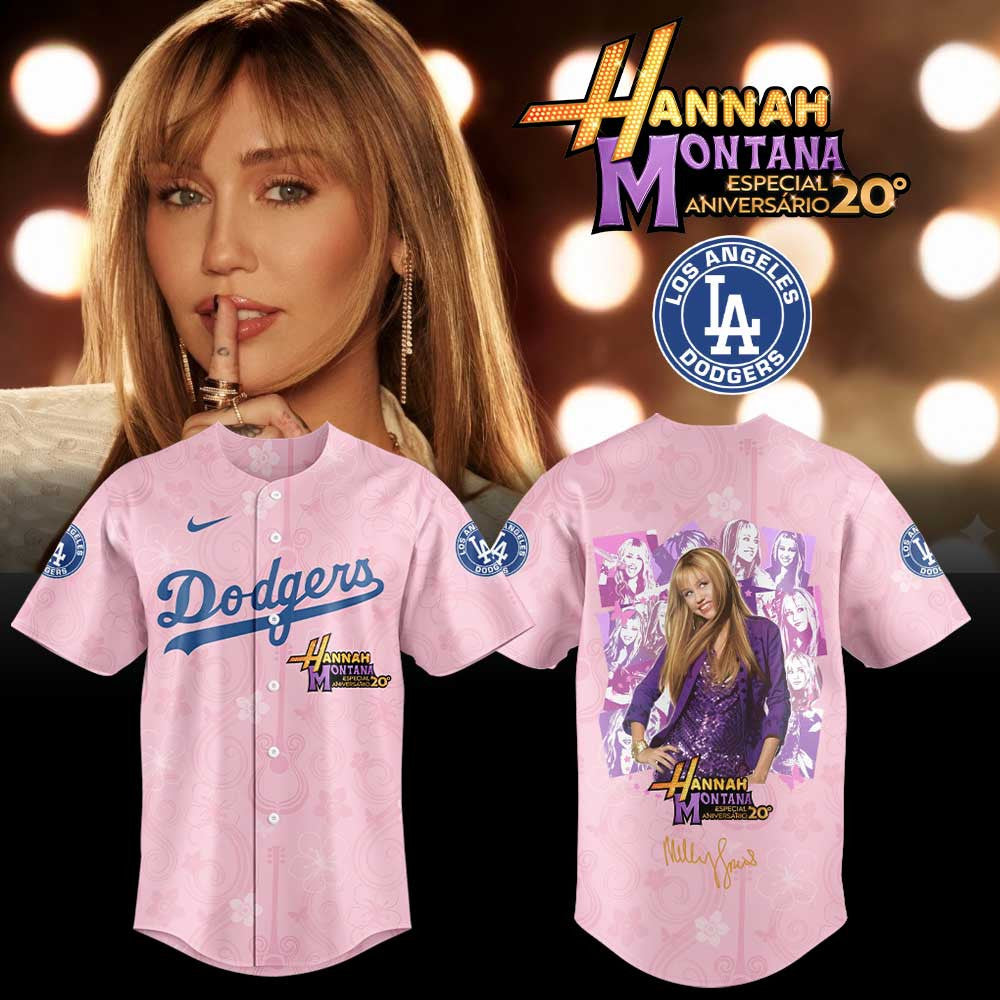 LA Dodgers The Hannah Montana Jersey Dodgers Vintage Clothes Unique Gift For Baseball Fans - Foxy23shop