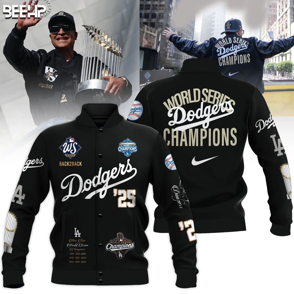 World Series Dodgers Champions Bomber Jacket Dodgers Apparel Unique Gift For Loyal Fans - Foxy23shop