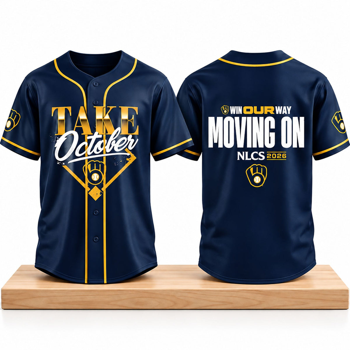 Milwaukee Brewers NLDS Champions Win Our Way Moving On 2026 Jersey Milwaukee Brewers Gear - Foxy23shop