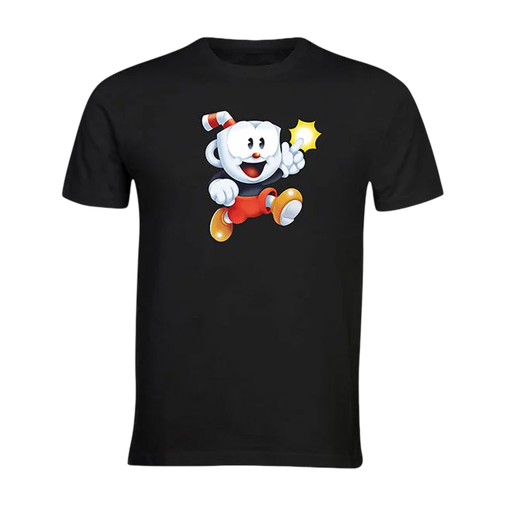 Black Screen Records Merch Mighty Cuphead Adventure Snap Shirt Gifts For Boyfriend