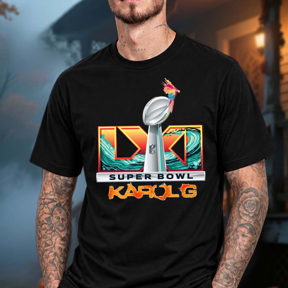 Karol G Merch NFL Super Bowl Halftime Show 2027 Logo T-Shirt Gifts For Karol G Lovers
