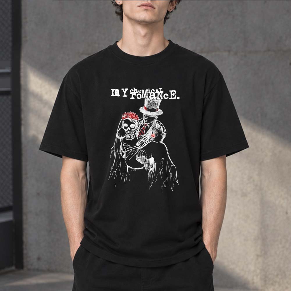 My Chemical Romance Dark Wedding Black T-Shirt My Chemical Romance Merch Gifts For Fans