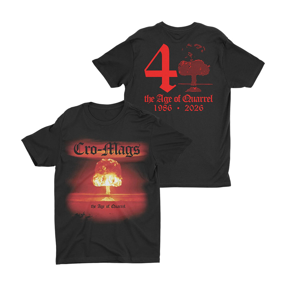 Cro Mags Age Of Quarrel 40Th Anniversary T-Shirt Cro Mags Clothing Presents For Music Lovers