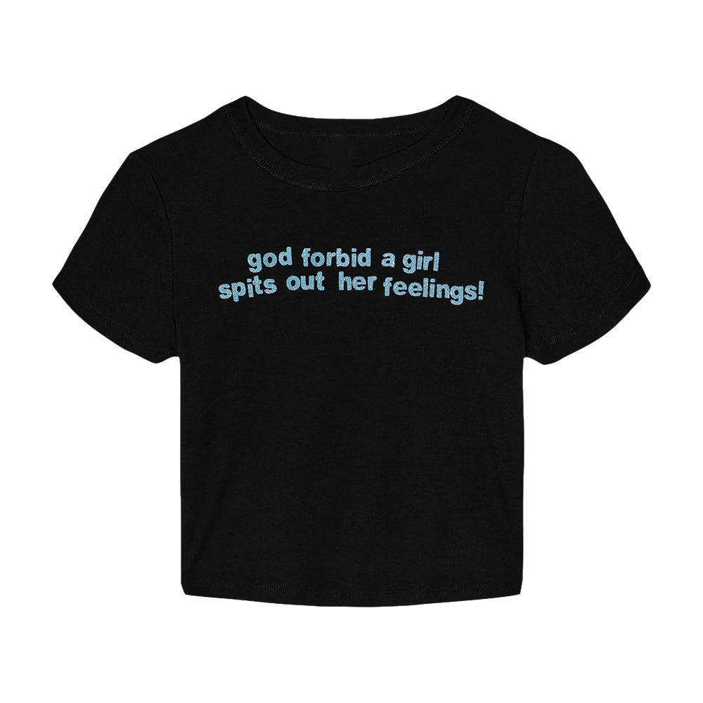 Fearless Records Store Merch Lolo Glitter Title Baby Tee Gifts For Music Lovers