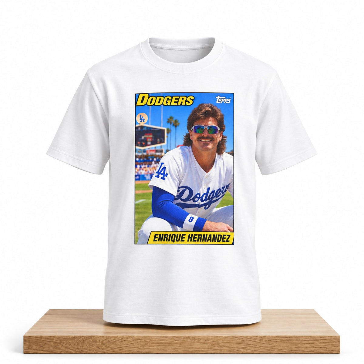 David Vassegh Los Angeles Dodgers Enrique Kike Hernandez Topps Shirt Gifts For Dodgers Fans