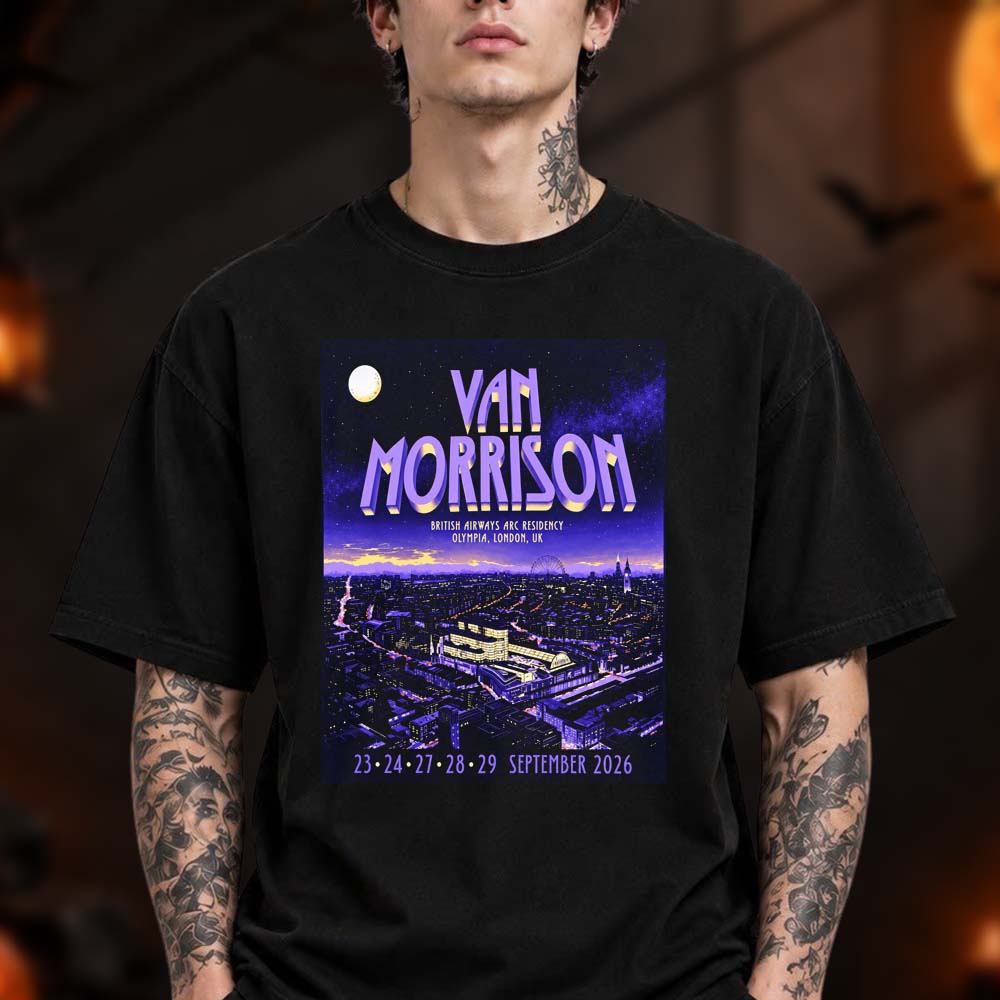 Van Morrison London UK Event T-Shirt Van Morrison Clothing Music Lover Gift Idea