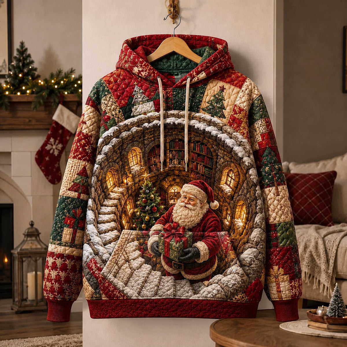 Santa Workshop Christmas Hoodie Xmas Apparel Best Gift For Sister
