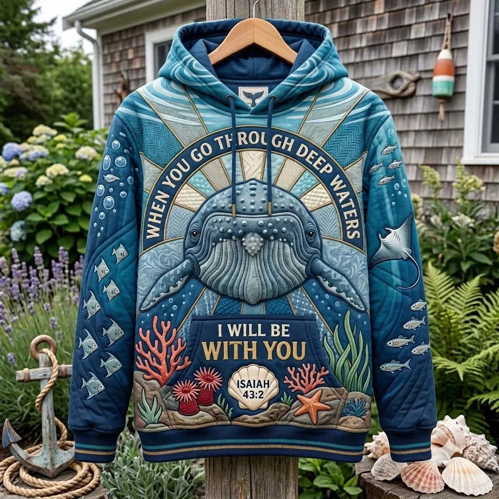 Sacred Passage Mosaic Hoodie Marine Life Apparel Present For Her