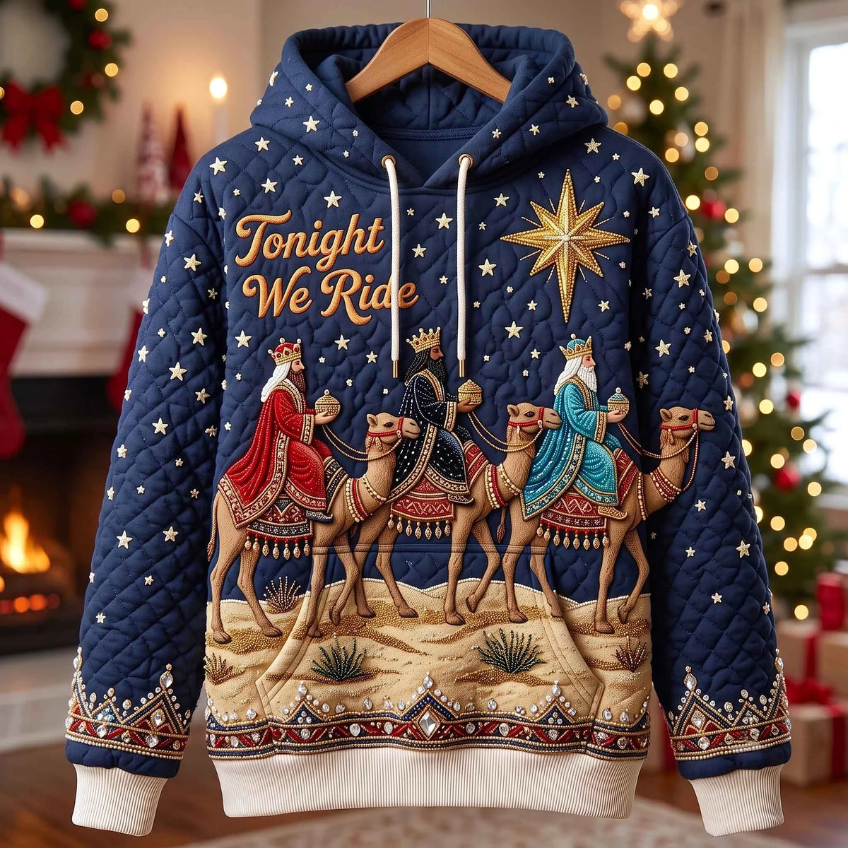 Tonight We Ride Christmas Hoodie Holiday Clothing Cool Gifts For Girlfriend