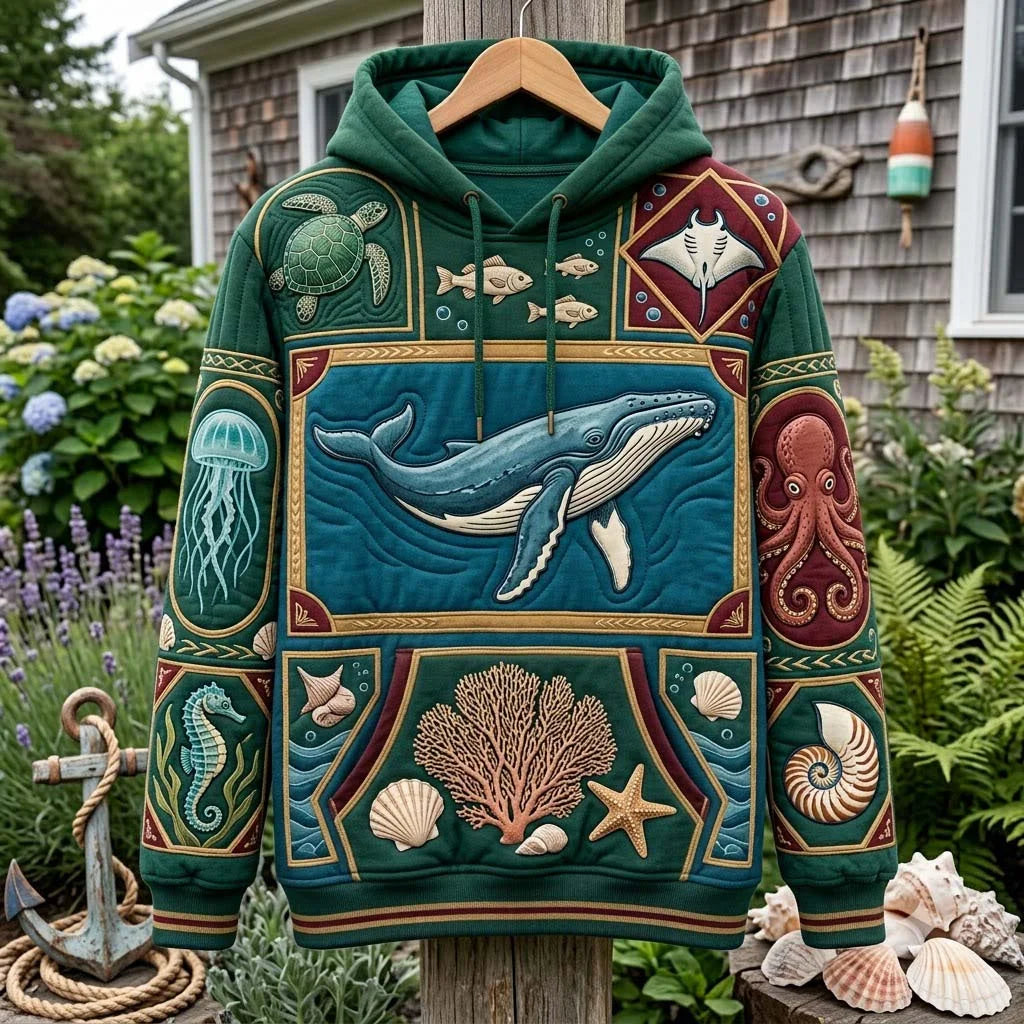 Cabinet Of Ocean Curiosities Hoodie Ocean Life Clothing Unique Gift Ideas