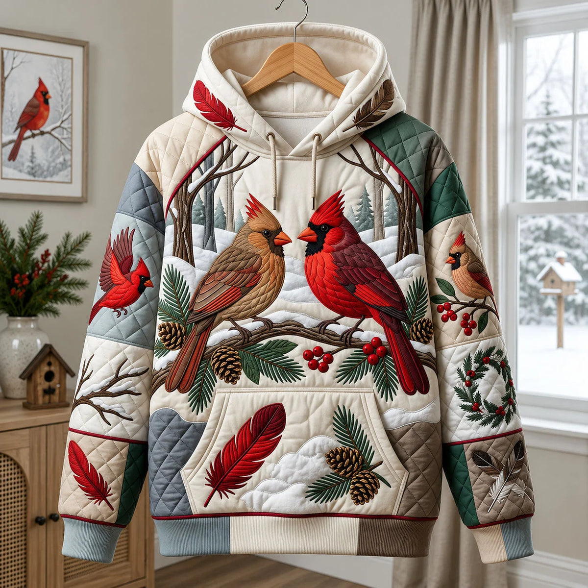 Cardinal Lover Christmas Hoodie Holiday Clothing Best Gift For Xmas