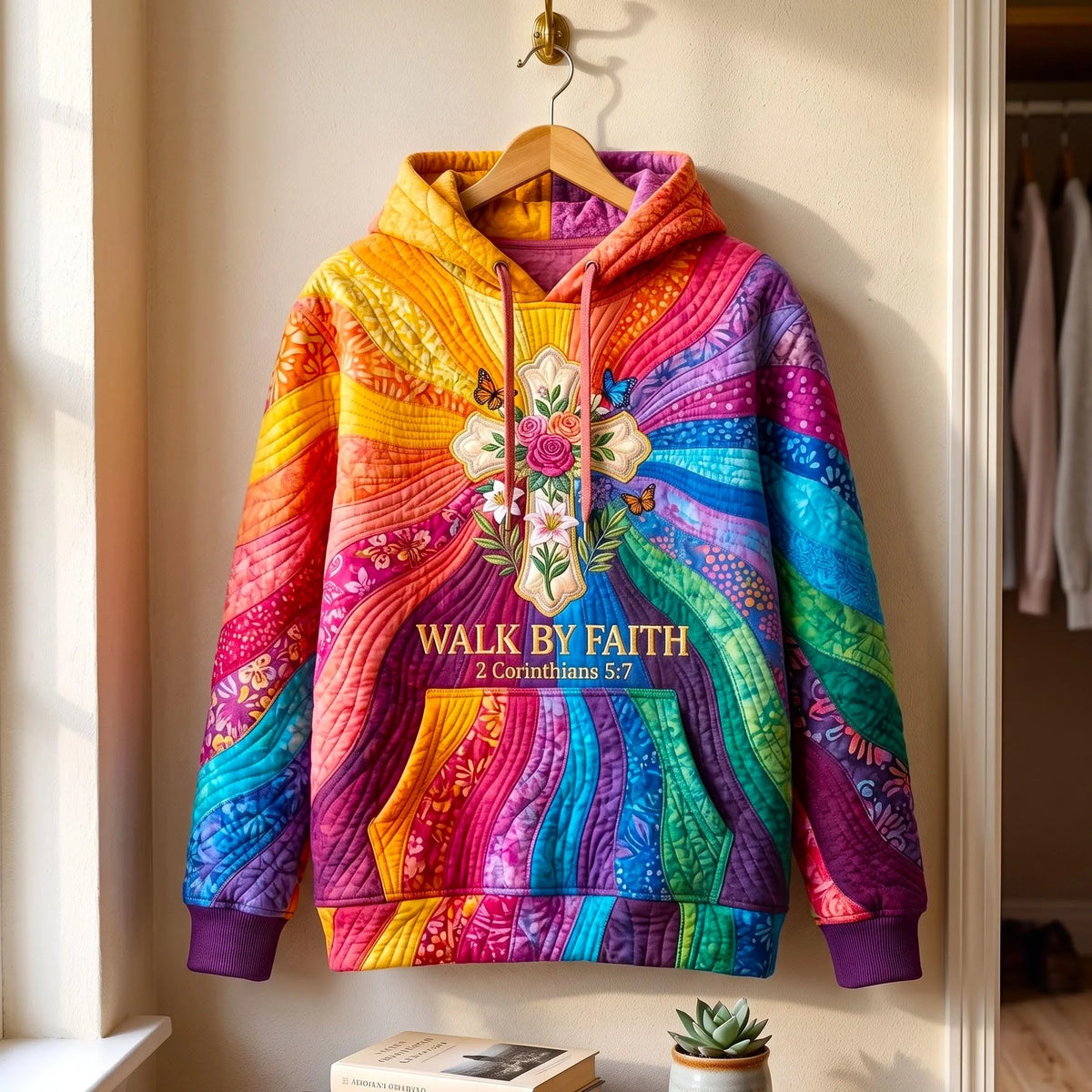 Walk By Faith Hoodie Bibe Inspired Apparel Best Gifts For Christians