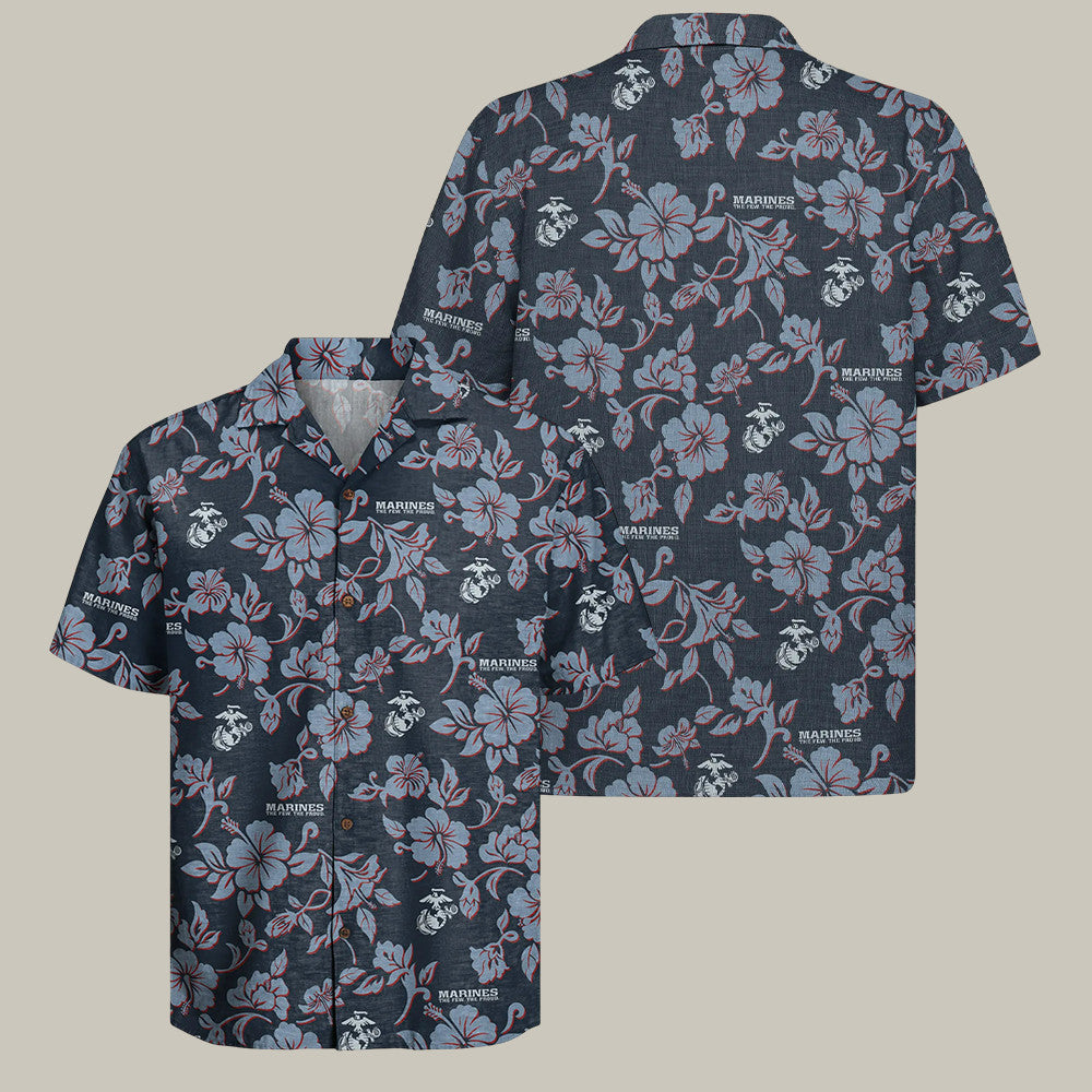 USMC 250th Anniversary Hawaiian Shirt Marines Pay The Price Veteran Merch Usmc Veteran Gifts - Foxy23shop