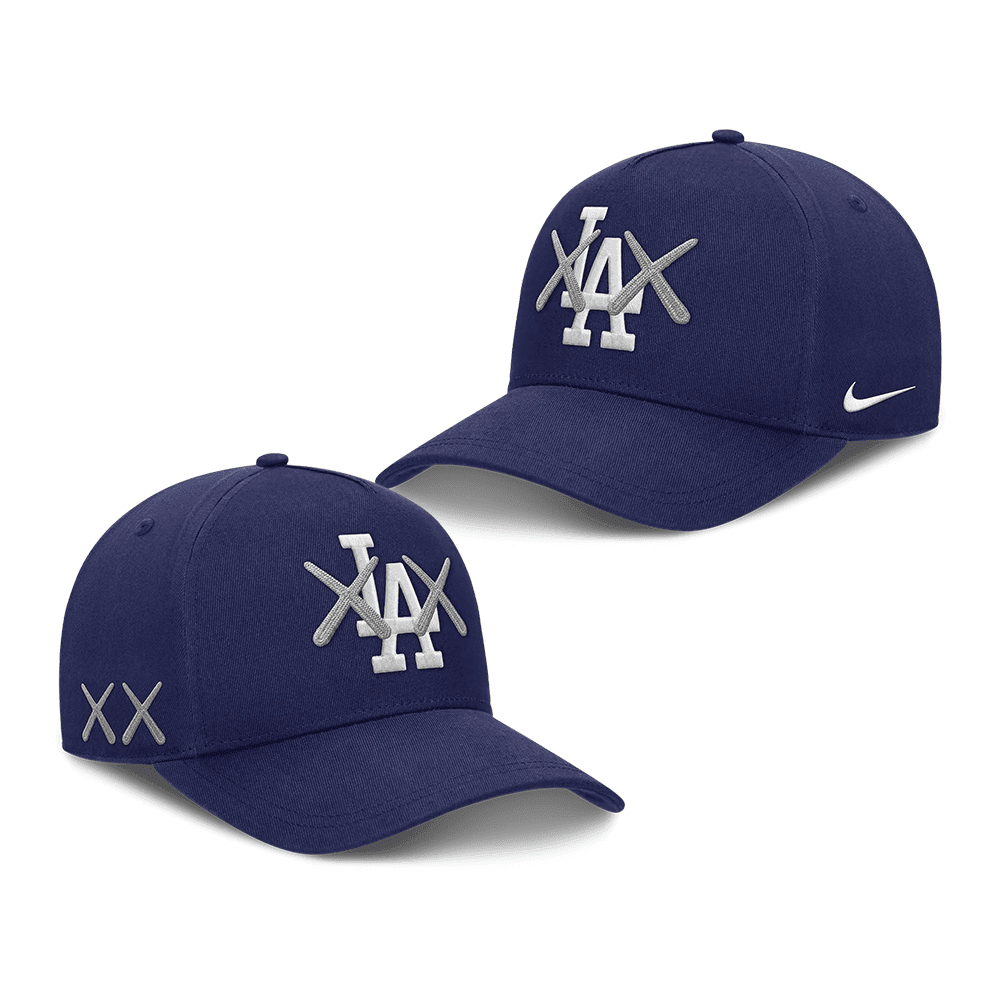 KAWS x Los Angeles Dodgers Hat Los Angeles Dodgers Baseball Cap Unique Gift For Brothers - Foxy23shop
