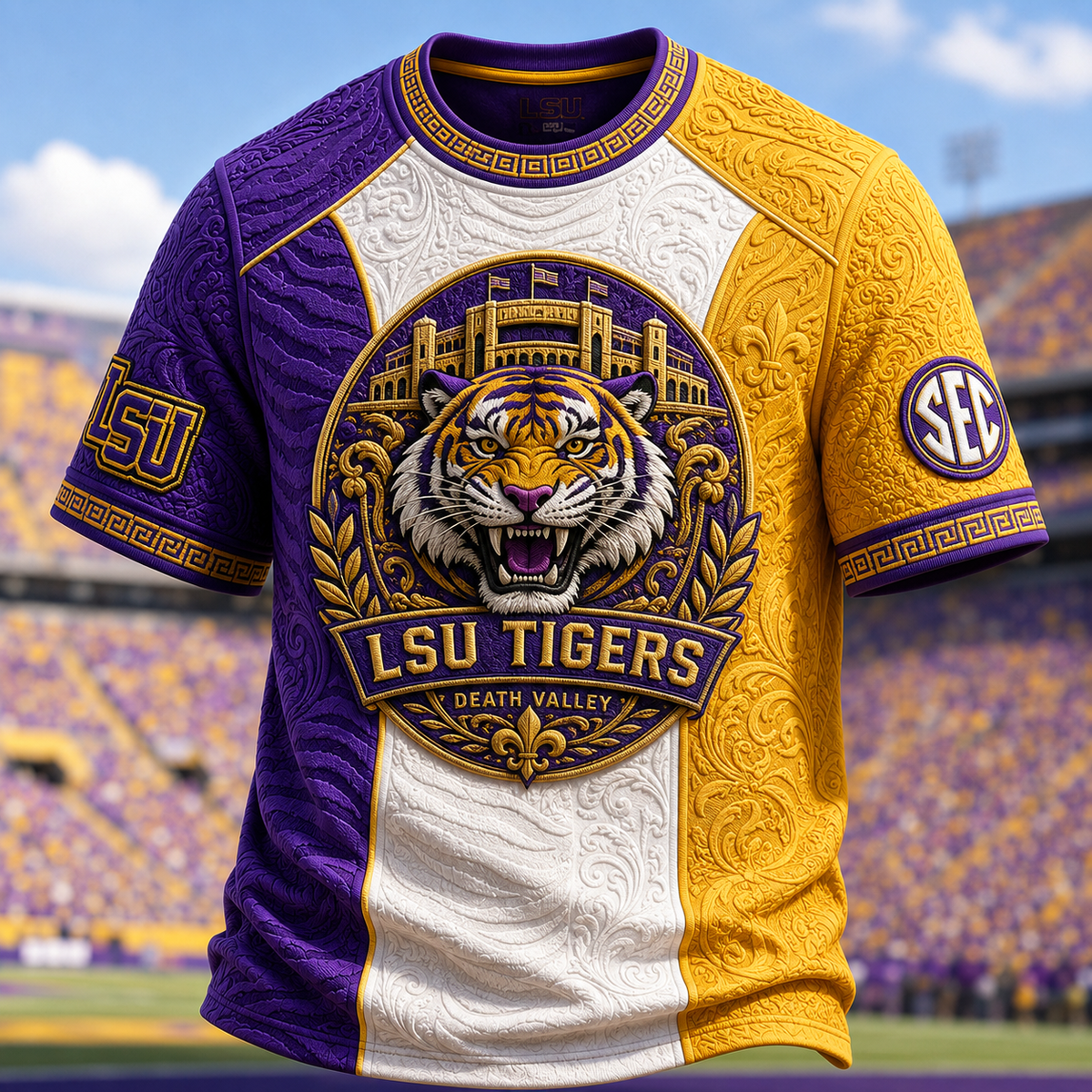 LSU Tigers Football Team Graphic T-Shirt LSU Tigers Merch Fan Gears - Foxy23shop