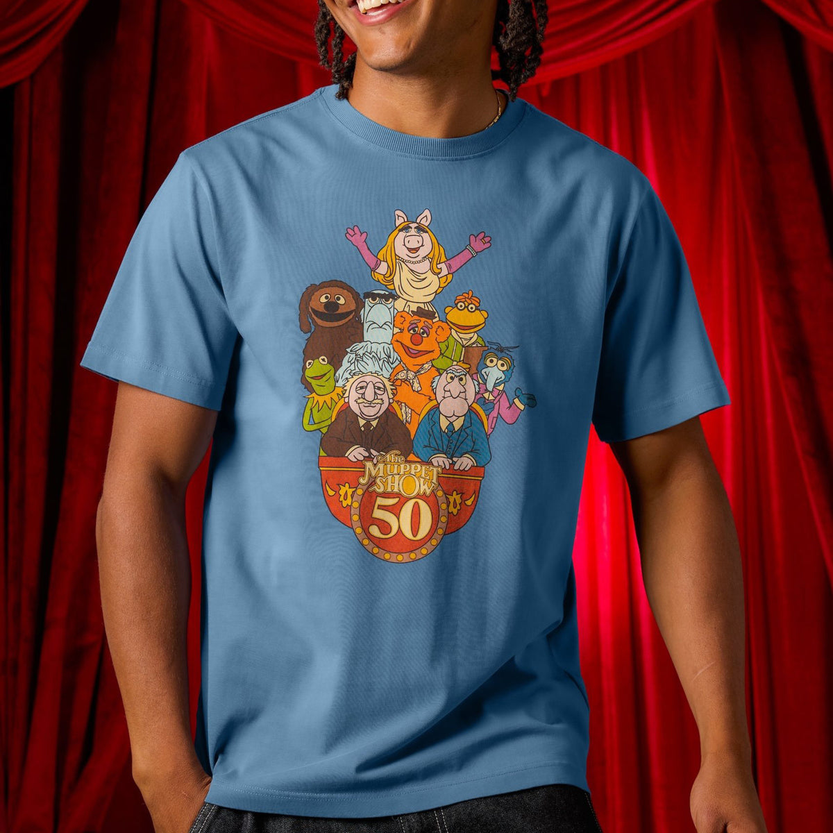 Disney The Muppet Show 50th Anniversary Graphic T-Shirt T-Shirt Streetwear Apparel Gift Ideas - Foxy23shop