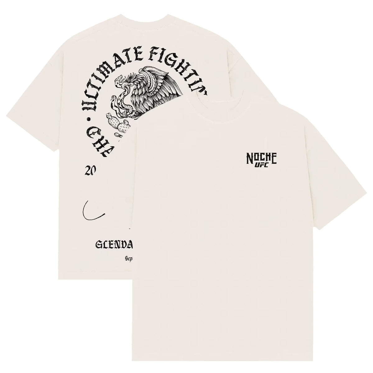 Tan Noche UFC Glendale Relaxed T-Shirt Ultimate Fighting Championship Merch Unique Fans Gifts - Foxy23shop