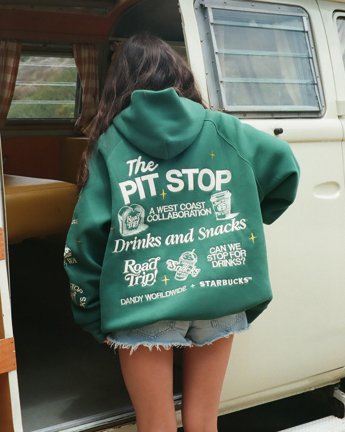 Dandy Worldwide x Starbucks Pit Stop Hoodie Streetwear Apparel Unique Gift Ideas - Foxy23shop