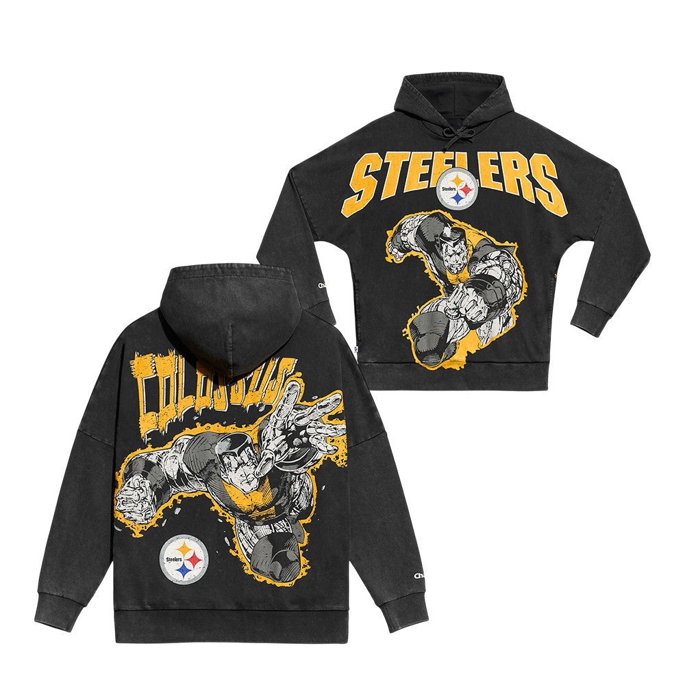 Pittsburgh Steelers x Colossus Graphic Hoodie Pittsburgh Steelers Hooded Sweatshirt - Foxy23shop