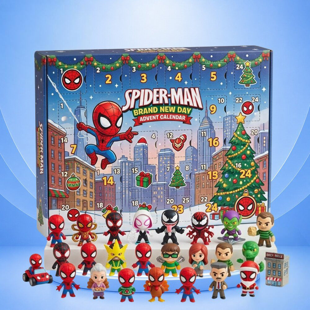 Marvel Spider Man Brand New Day Advent Calendar 24 Day Countdown Figures Set Best Christmas Gift Ideas - Foxy23shop