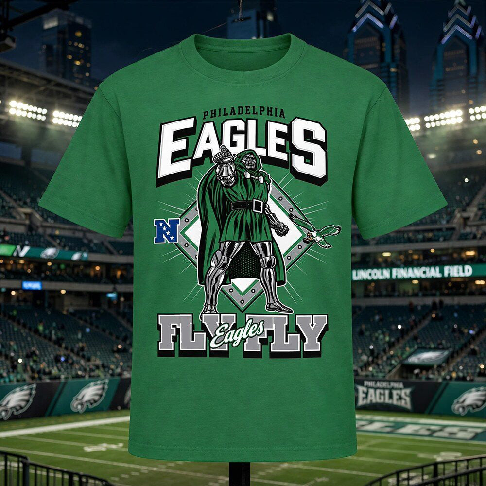 Disney X NFL x Philadelphia Eagles Doctor Doom Marvel Shirt Best Gifts For Football Lovers - Foxy23shop